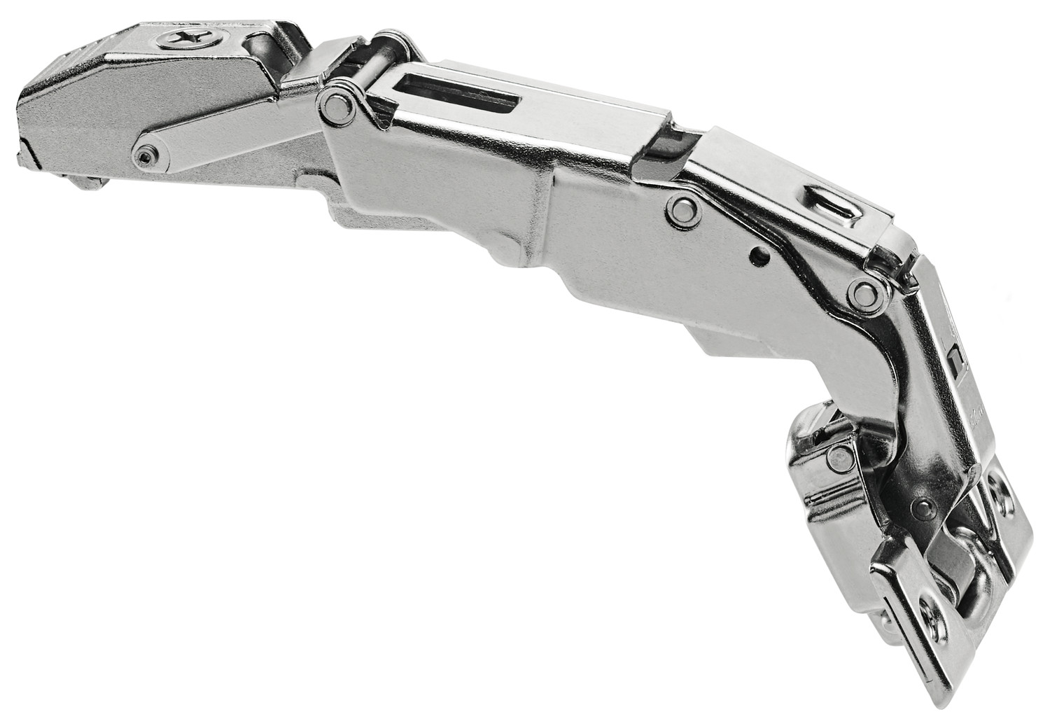 Faktum hinge with an extra wide opening angle of 155°